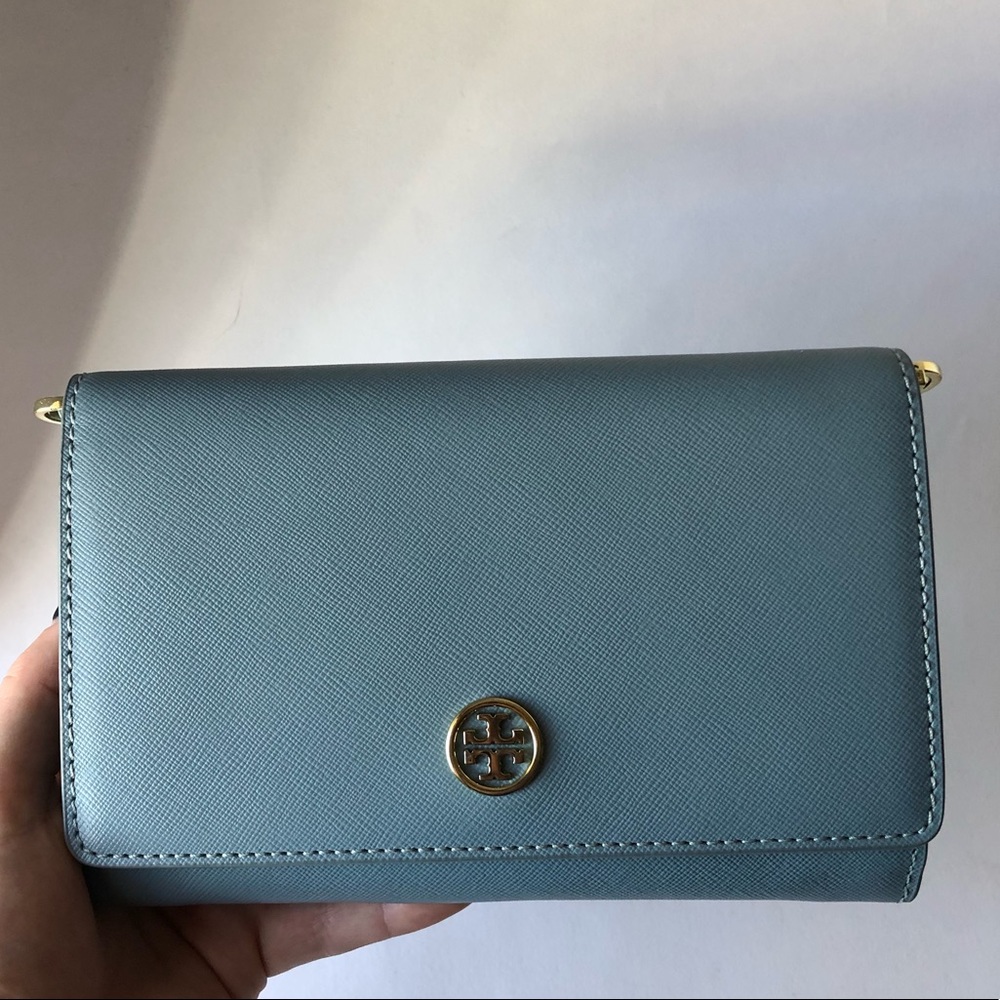 Tory Burch Robinson Wallet On A Chain Crossbody